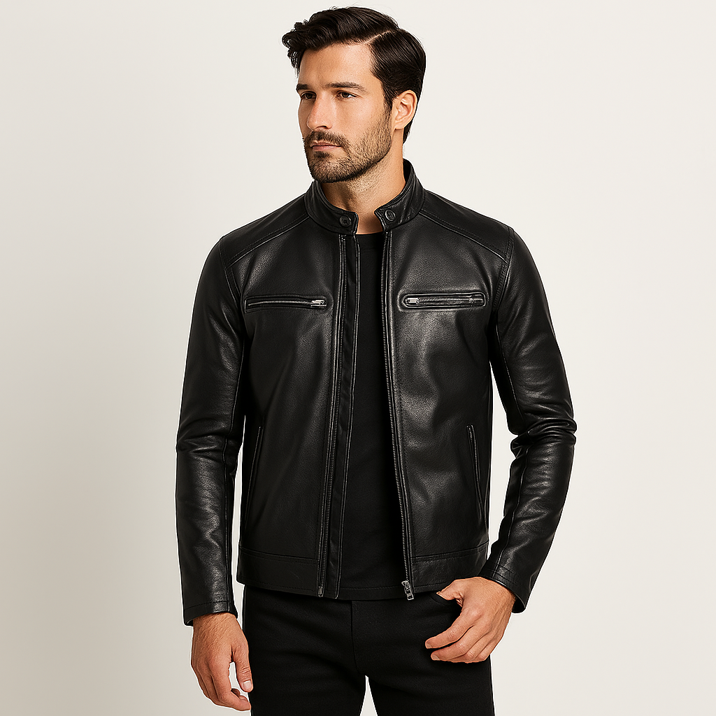 Jaqueta De Couro Premium Masculino Invoux NVX131