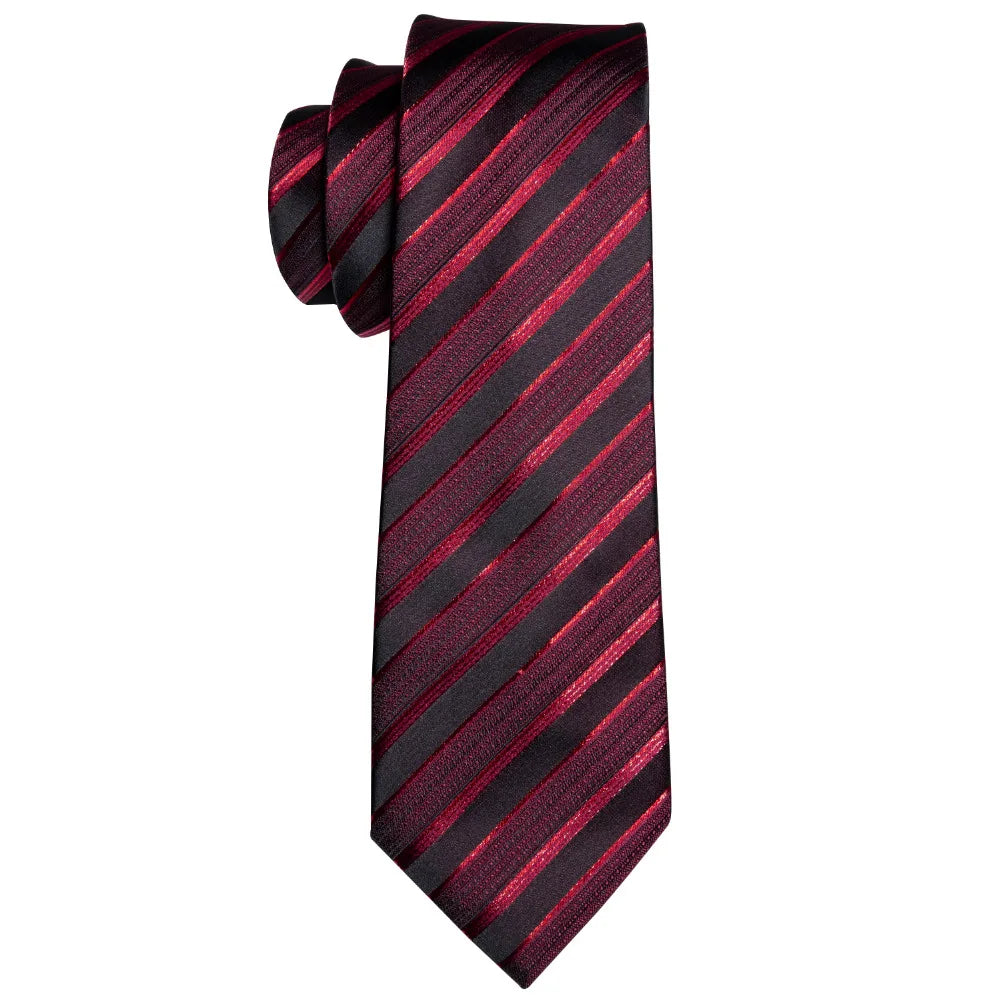 Conjunto Gravata Listrada Invoux NVX142 Vermelho e Preto 3