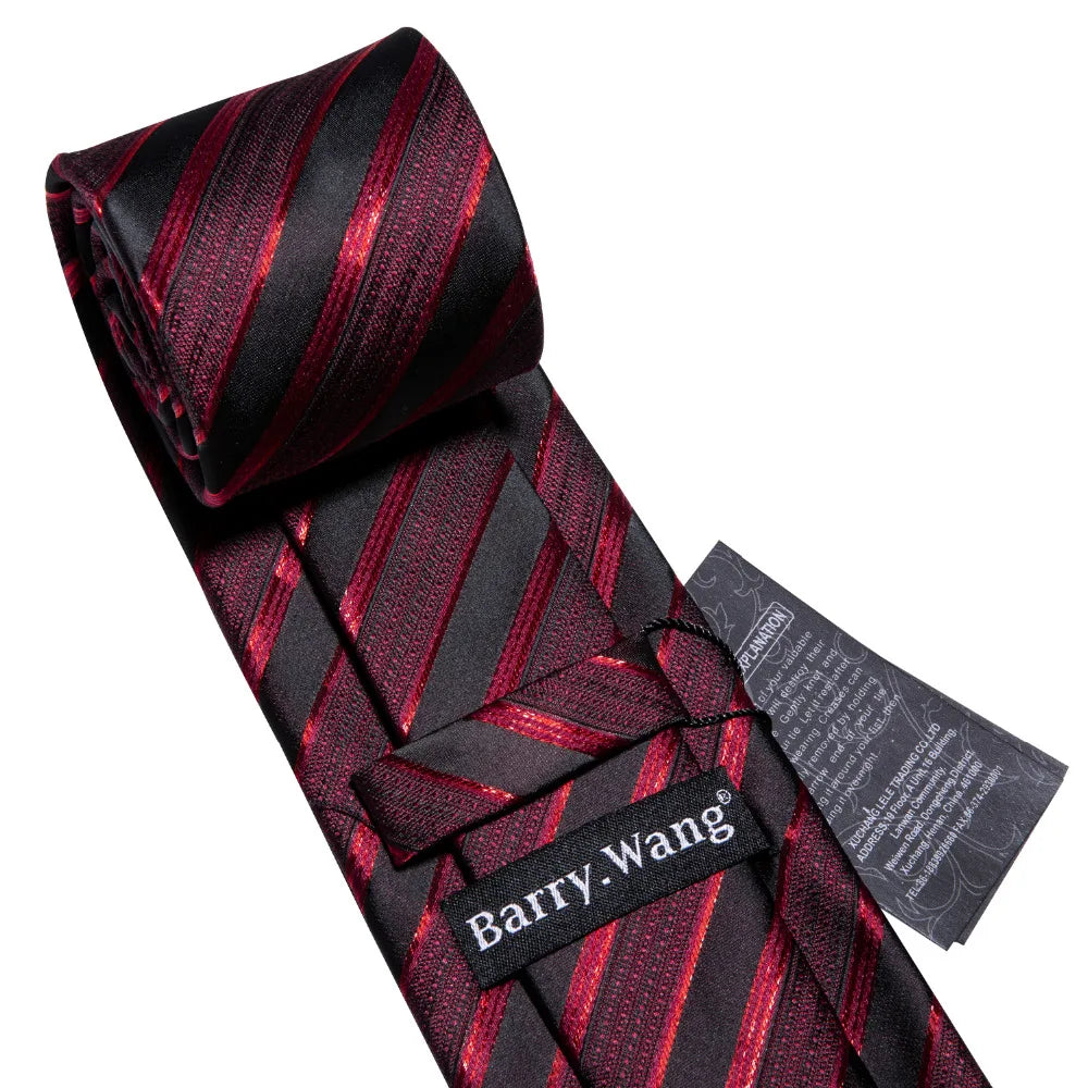 Conjunto Gravata Listrada Invoux NVX142 Vermelho e Preto 4