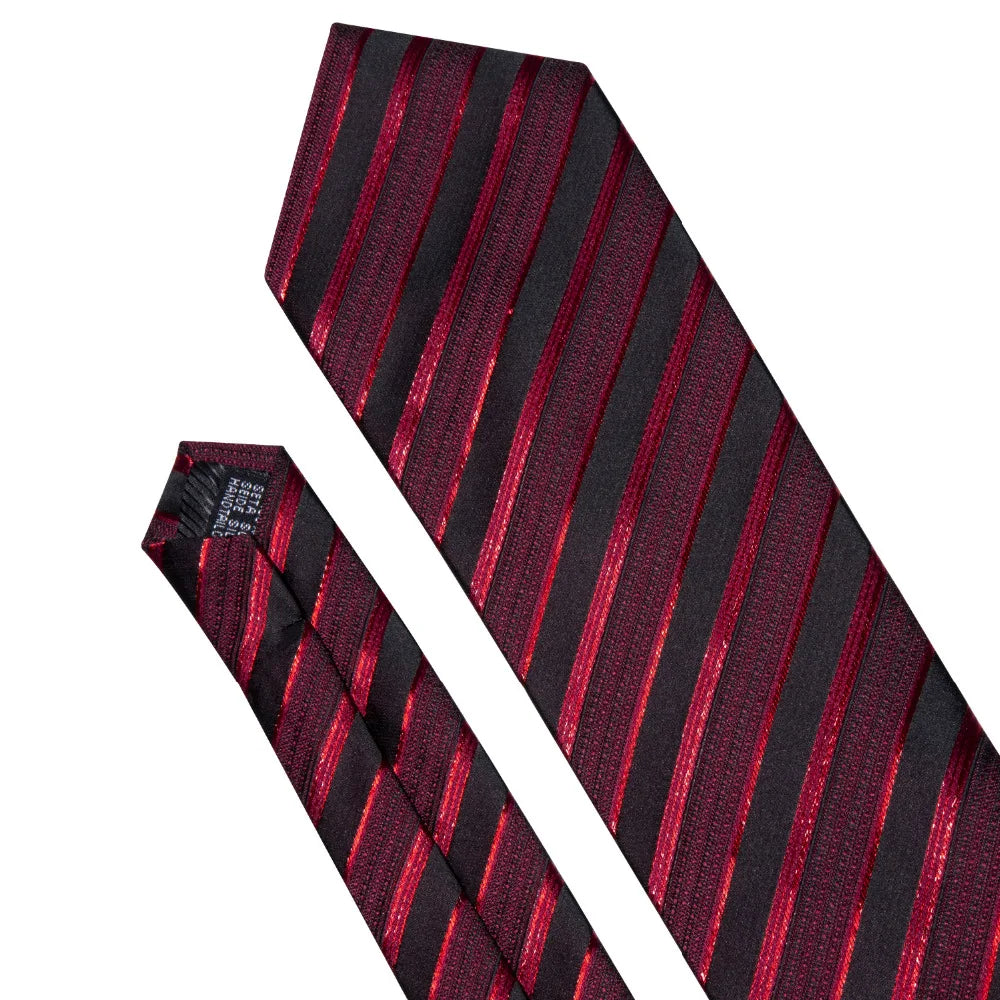 Conjunto Gravata Listrada Invoux NVX142 Vermelho e Preto 5