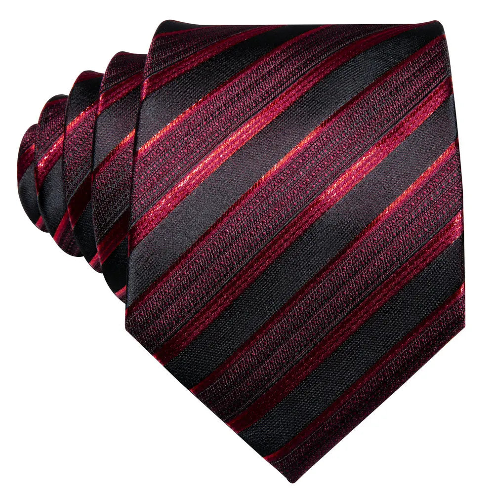 Conjunto Gravata Listrada Invoux NVX142 Vermelho e Preto 6