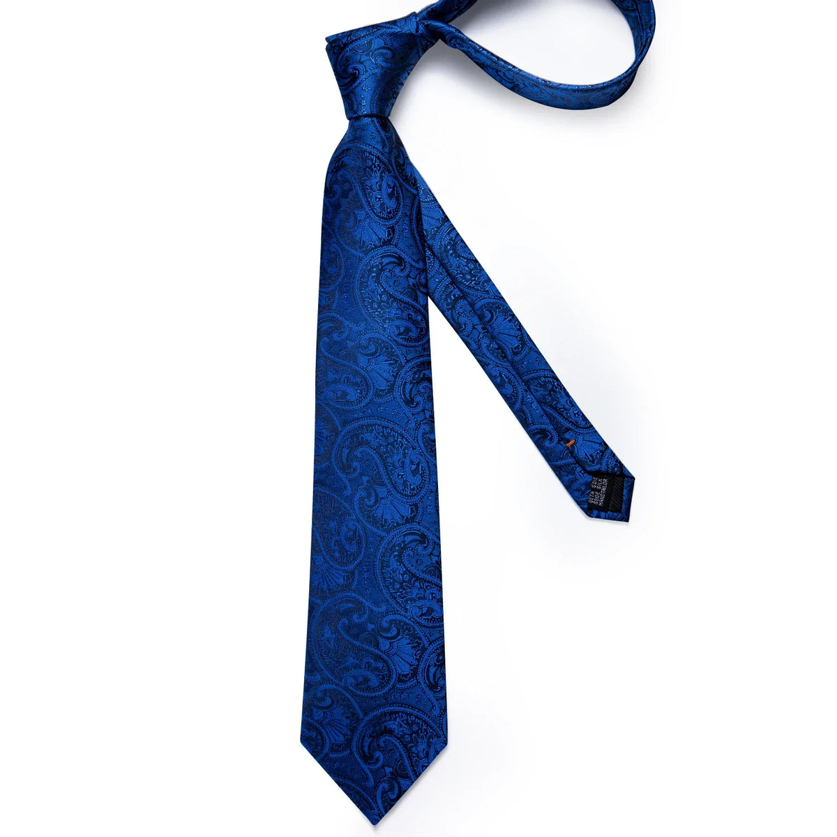 Gravata de Seda Estampada Invoux NVX139 Azul