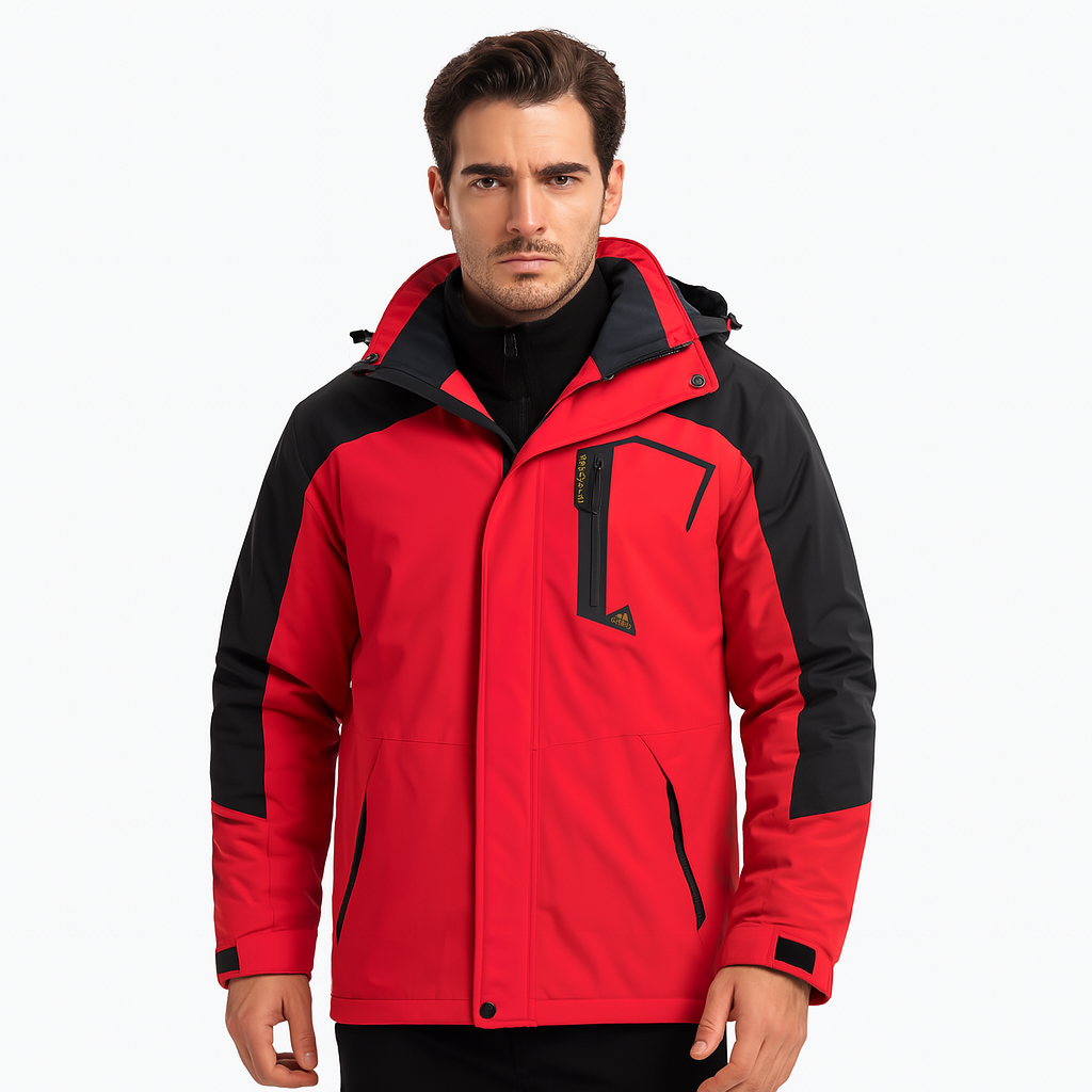Jaqueta Impermeavel Masculina Vermelha Alpine NVX104 1