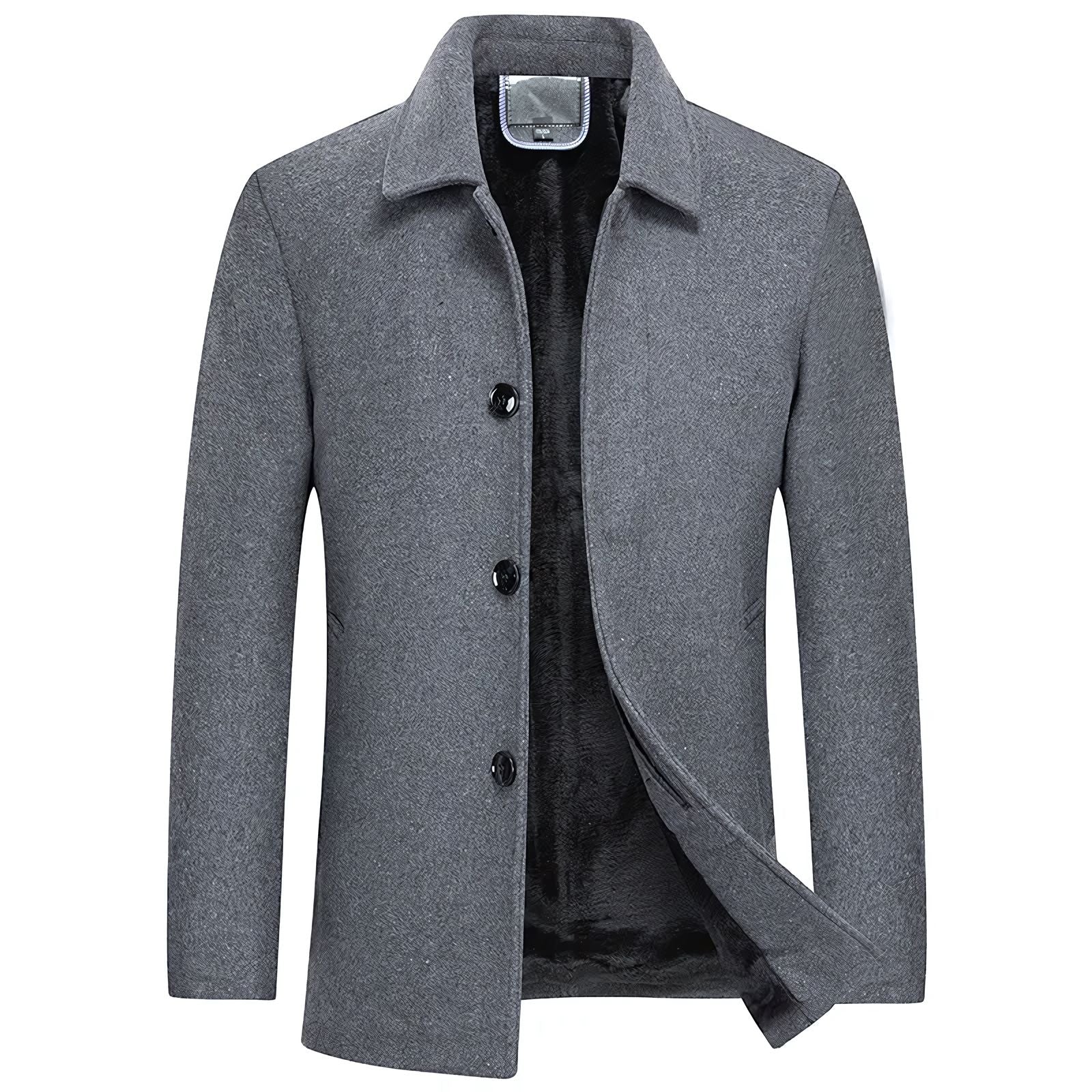 Sobretudo Masculino Curto de Lã Invoux Oslo