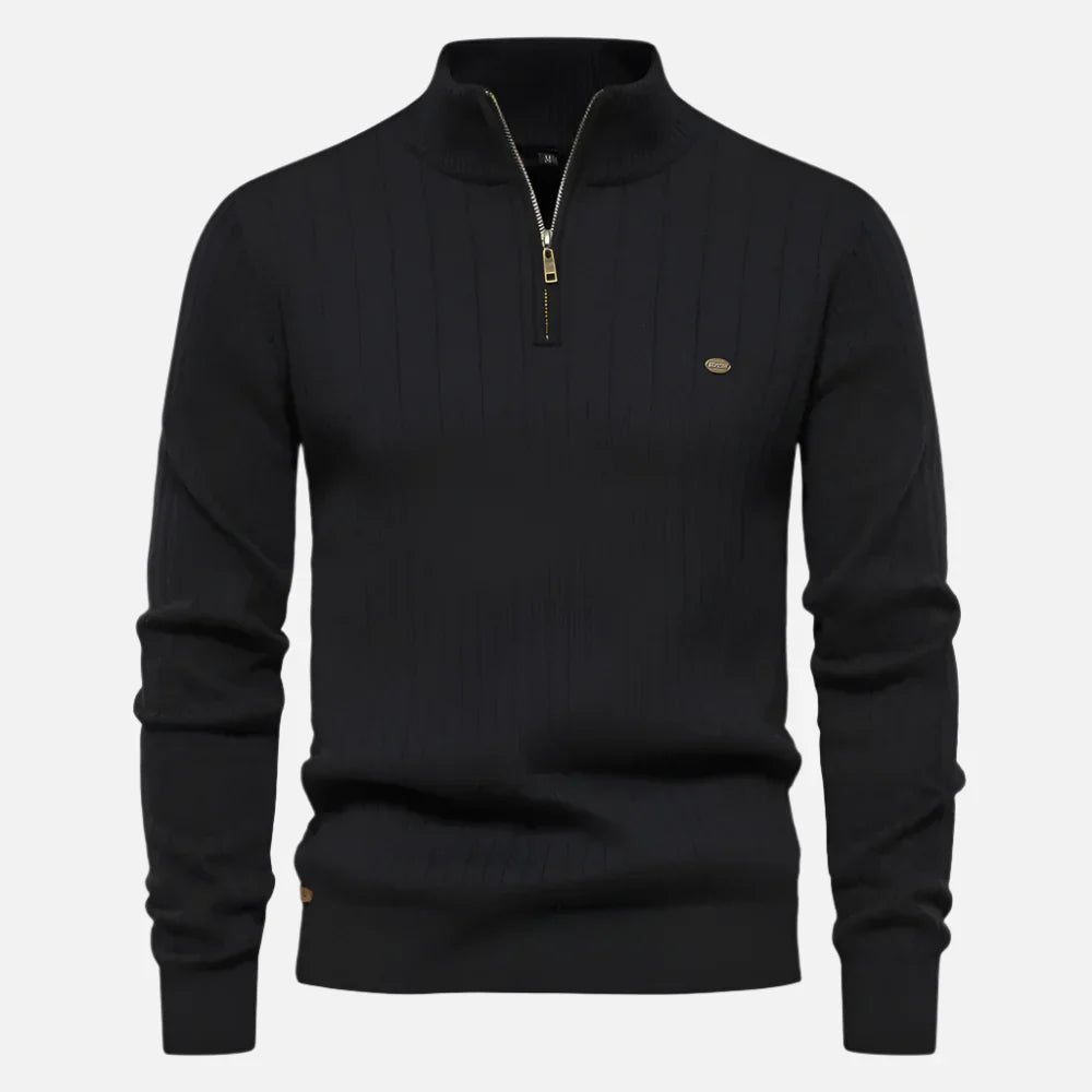 Suéter Masculino em La Preto NVX107 1