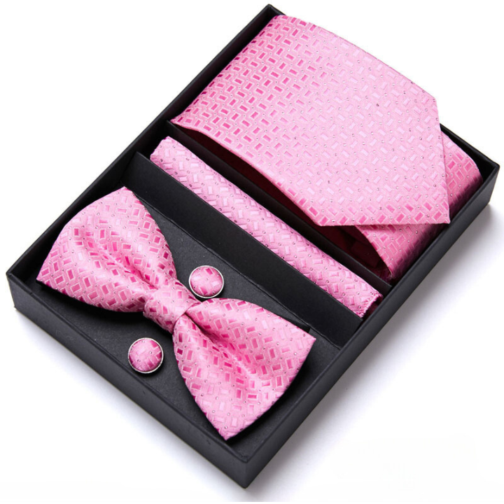 Conjunto Gravata de Seda Estampada Premium NVX151 12345678