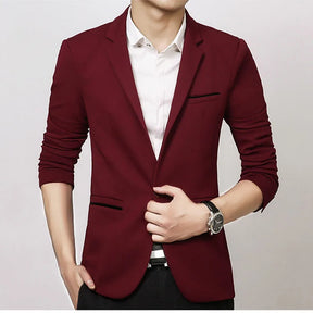 Blazer em Algodao Premium Vermelho Milano Invoux NVX112