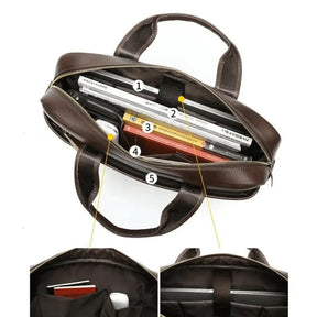 Bolsa de Couro Executiva Invoux NVX155 Marrom Marrom 12345