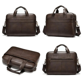 Bolsa de Couro Executiva Invoux NVX155 Marrom Marrom 1234
