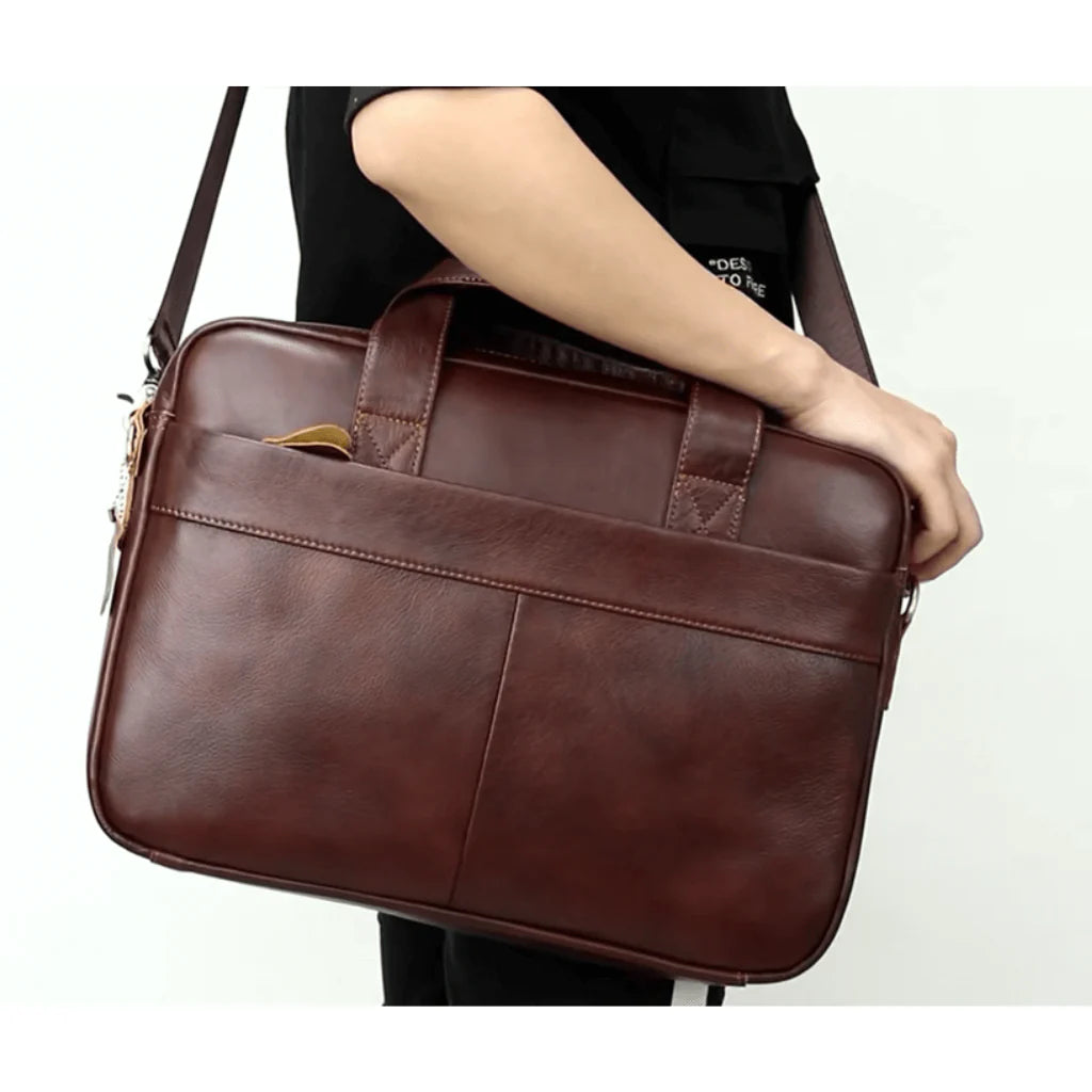 Bolsa de Couro Executiva Invoux NVX155 Marrom Marrom 1
