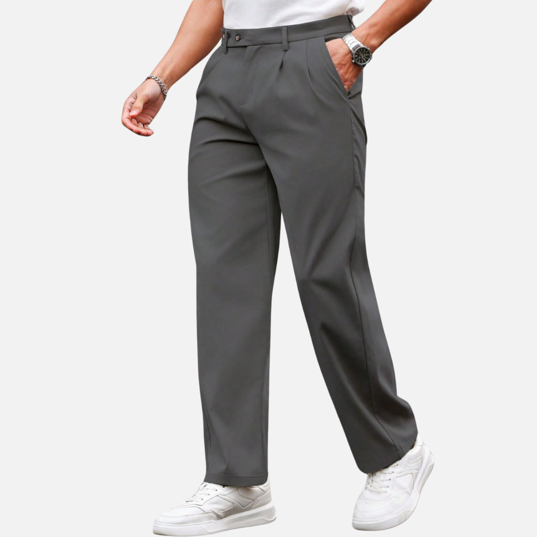 Calça Social Masculina Cinza Invoux NVX121
