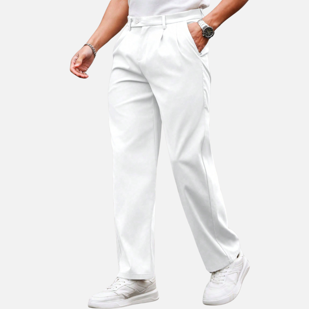 Calca Social Masculina Branca Invoux NVX121 2