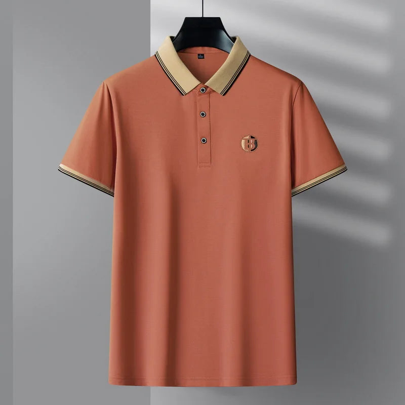 Camisa Polo Elegante Invoux Bordeaux