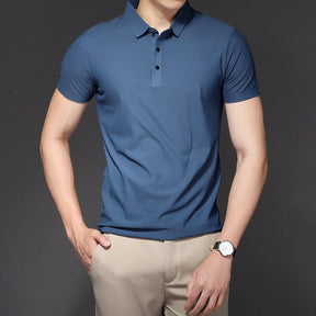 Camisa Polo Masculina em Seda Invoux Siena