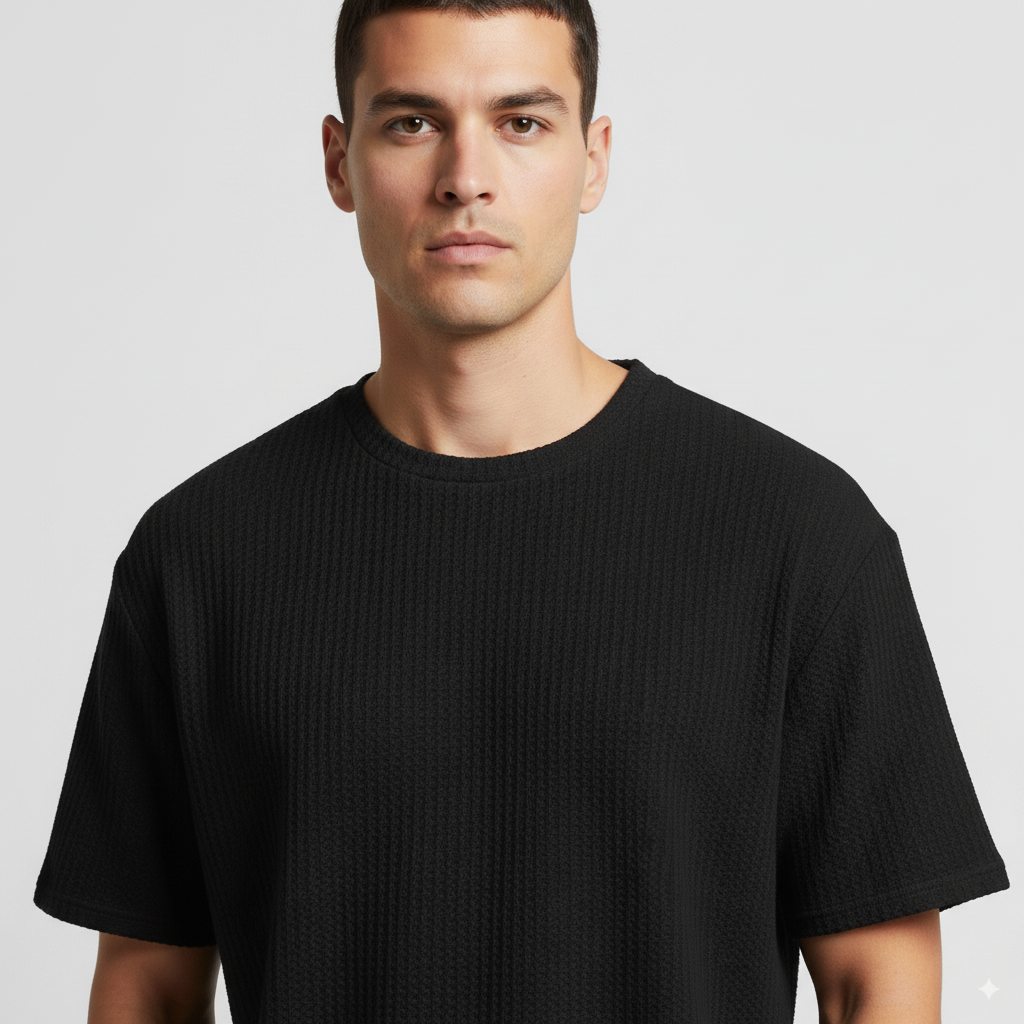 Camisa Oversized Casual Basica Invoux NVX160 Preta 2