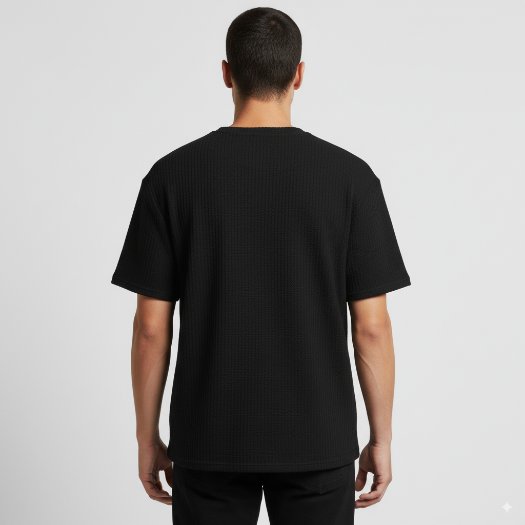 Camisa Oversized Casual Basica Invoux NVX160 Preta 3