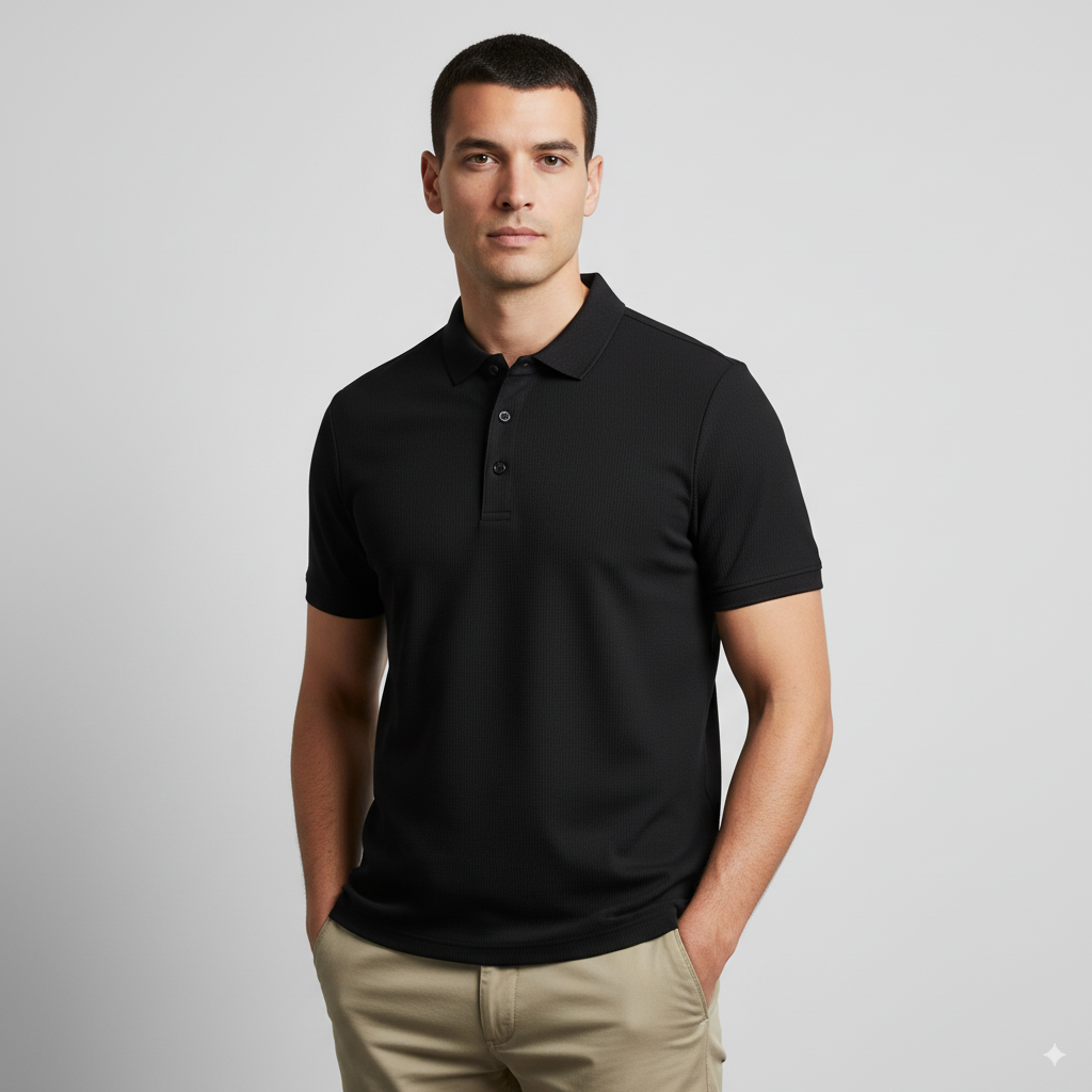 Camisa Polo Masculina Invoux NVX165 Preto 1