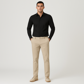 Camisa Social Masculina Manga Comprida Invoux NVX132 Modelo