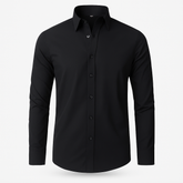 Camisa Social Masculina Manga Comprida Invoux NVX132 Preta