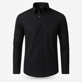 Camisa Social Masculina Manga Comprida Invoux NVX132 Preta