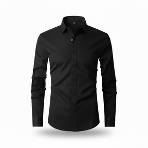 Camisa Social Masculina Manga Longa Slim Invoux NVX166 Preto