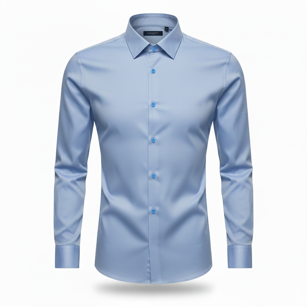 Camisa Social Masculina Manga longa Slim Fit Invoux NVX167
Azul Claro