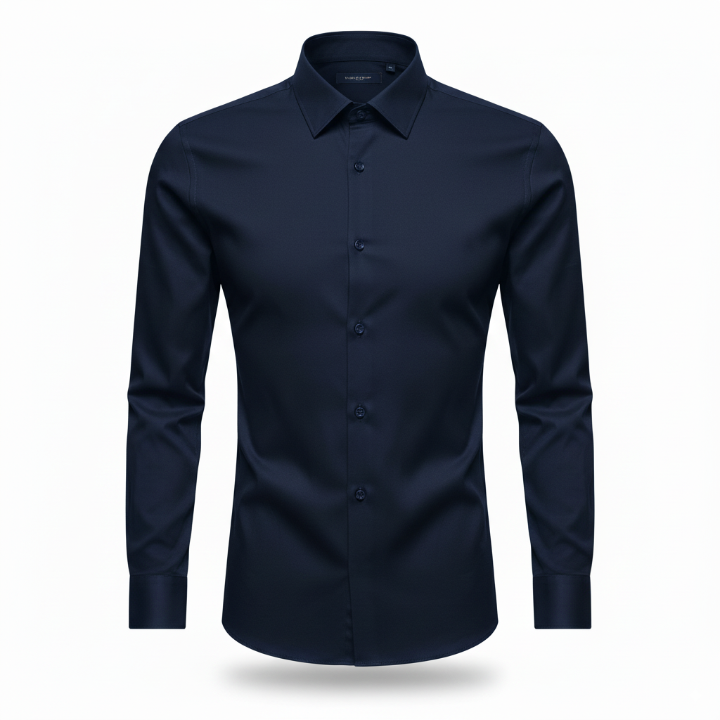 Camisa Social Masculina Manga longa Slim Fit Invoux NVX167
Azul Escuro