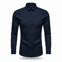 Camisa Social Masculina Manga longa Slim Fit Invoux NVX167
Azul Escuro