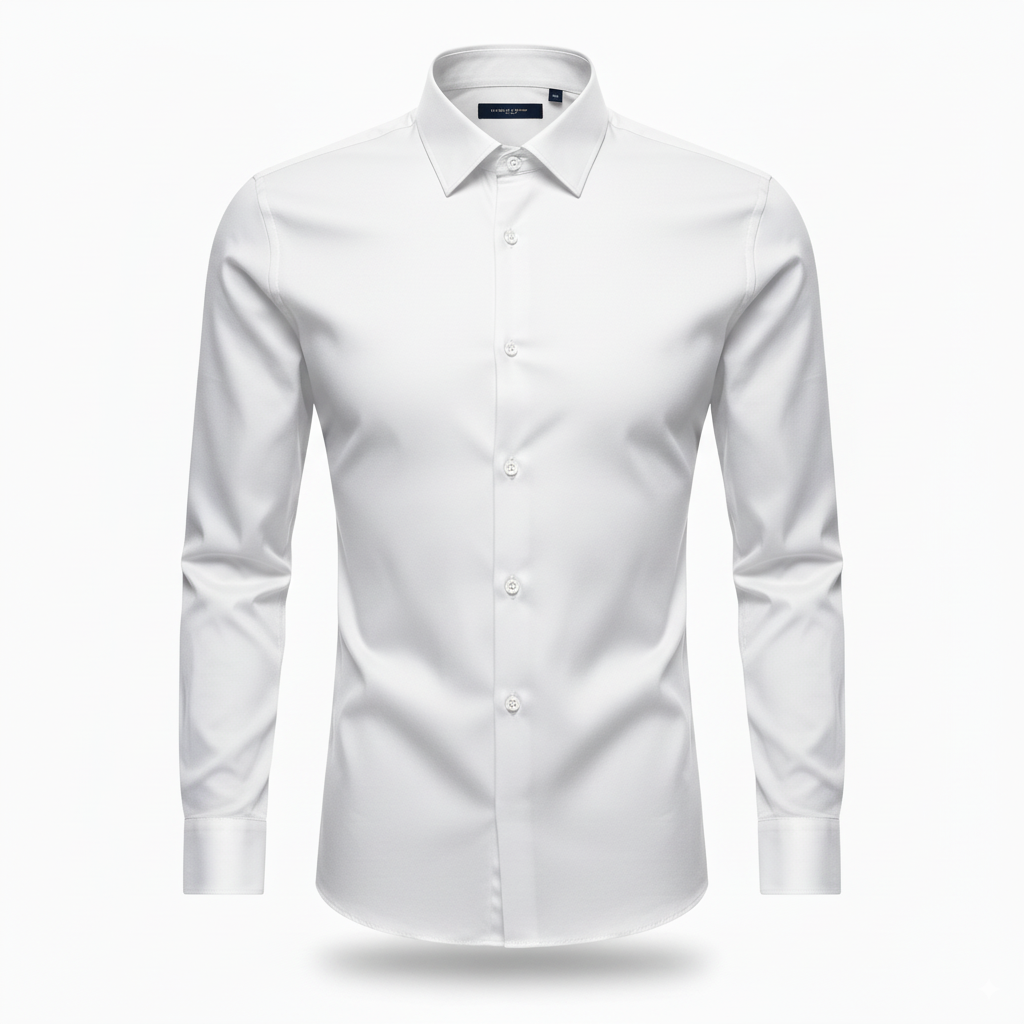 Camisa Social Masculina Manga longa Slim Fit Invoux NVX167
Branca