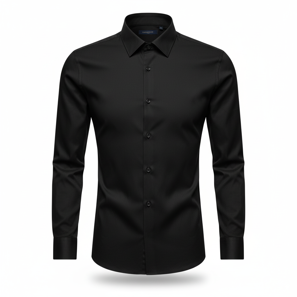 Camisa Social Masculina Manga longa Slim Fit Invoux NVX167
Preta