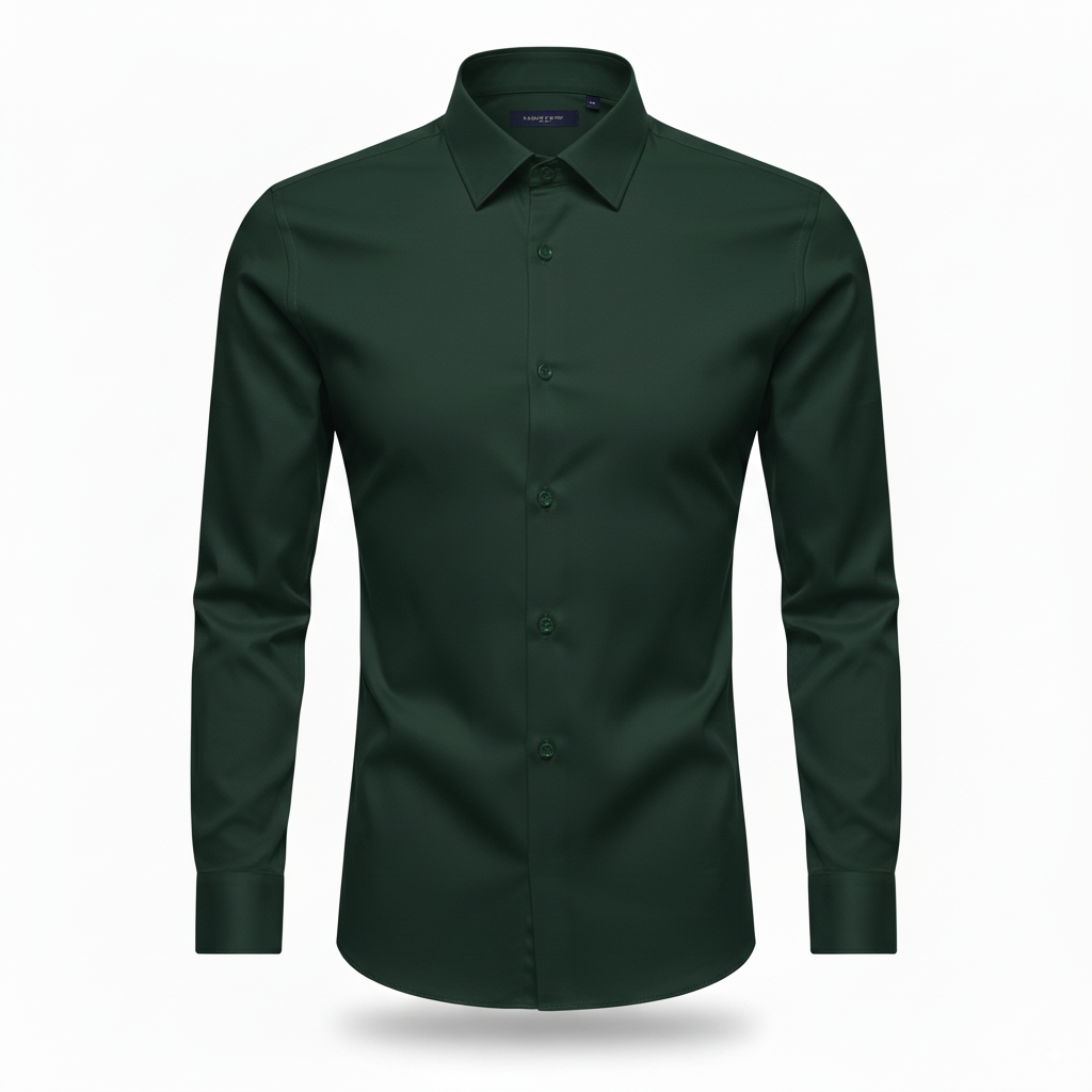 Camisa Social Masculina Manga longa Slim Fit Invoux NVX167
Verde Escuro