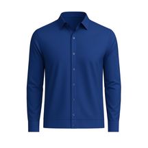 Camisa Social Masculina Slim Invoux NVX159 Azul