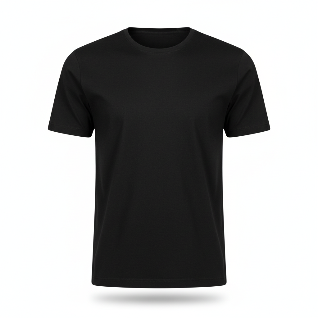 Camiseta Masculina Algodão Peruano Slim Invoux NVX164 Preta