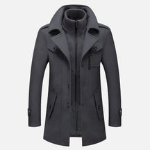 Casaco Masculino Cinza Europeu Clássico Invoux NVX116