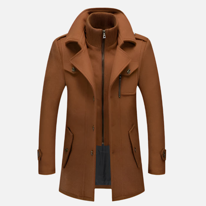 Casaco Masculino Marrom Europeu Clássico Invoux NVX116