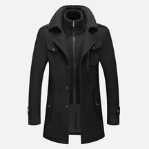 Casaco Masculino Preto Europeu Clássico Invoux NVX116