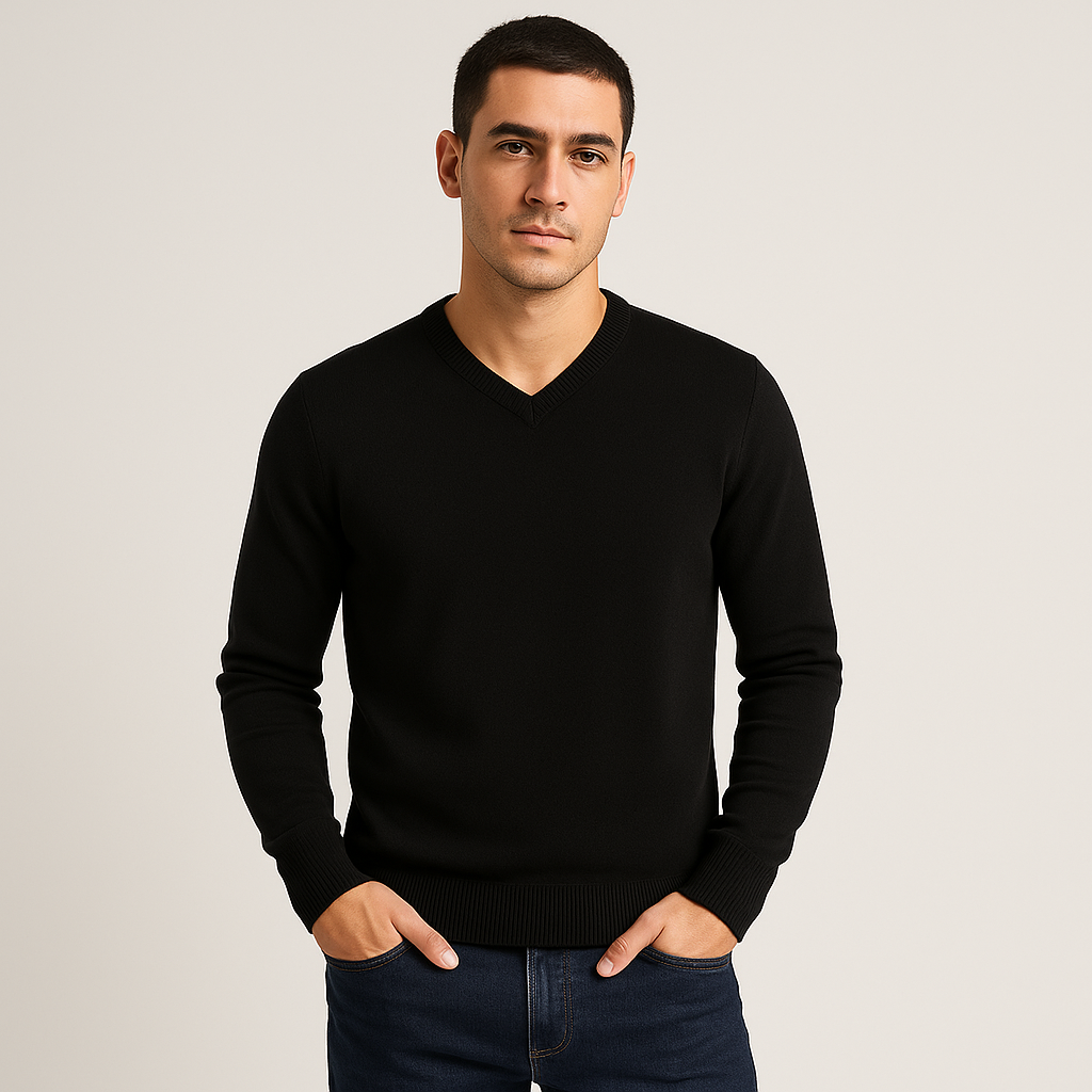 Suéter Basic Masculino Gola V Invoux NVX122