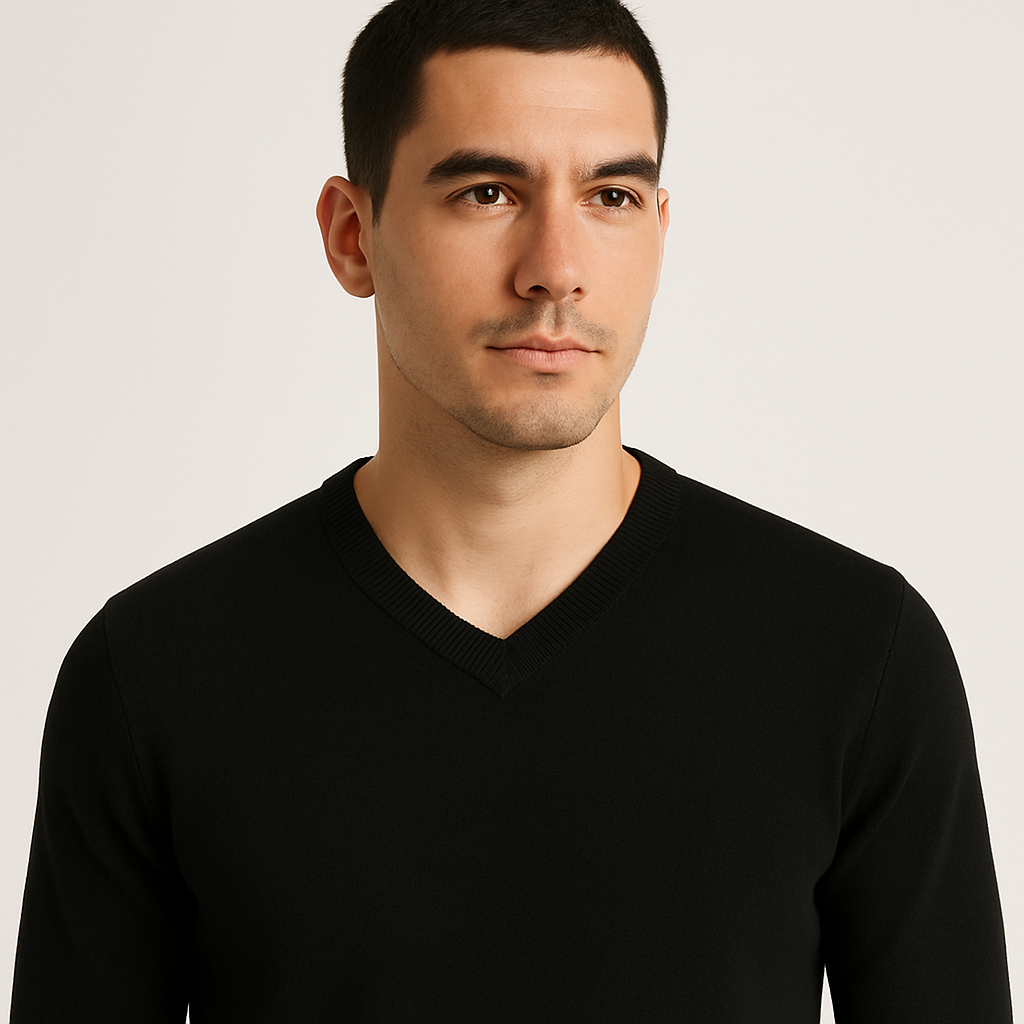 Suéter Basic Masculino Gola V Invoux NVX122