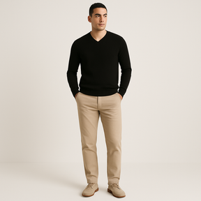 Suéter Basic Masculino Gola V Invoux NVX122