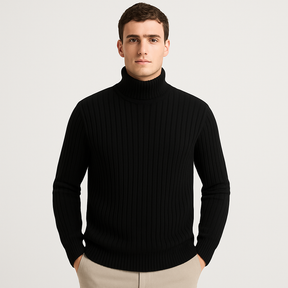 Sueter Básico Gola Alta Invoux NVX124 Preto Frente