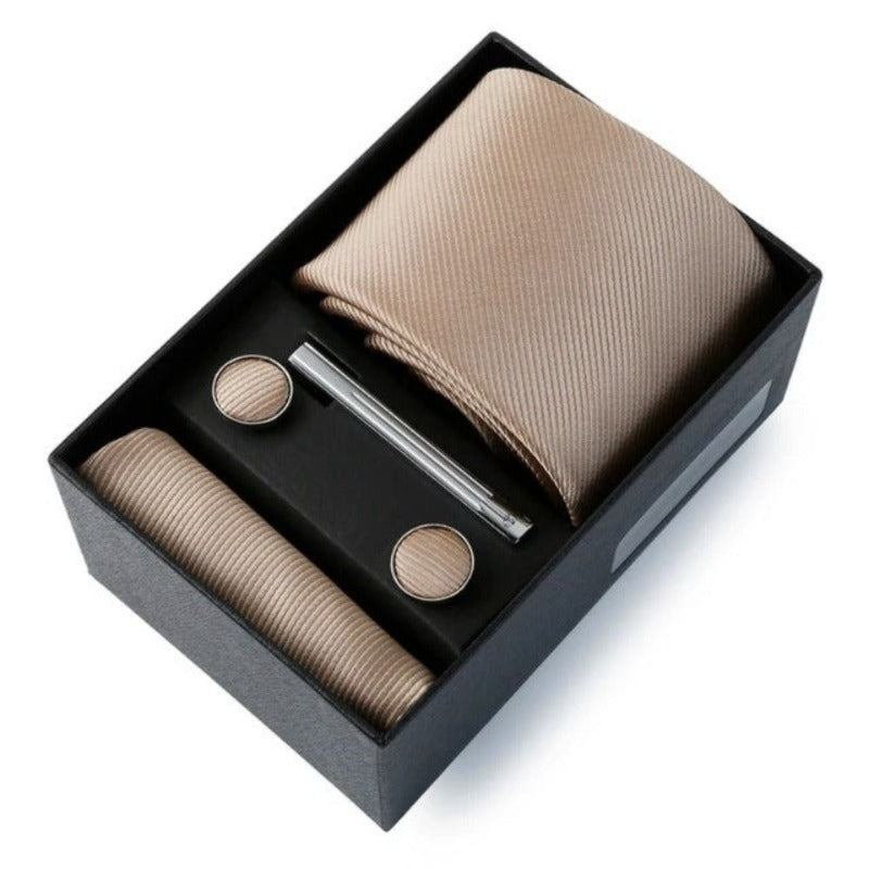 Conjunto Gravata Lisa Invoux NVX138 Bronze
