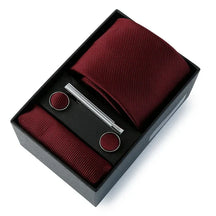Conjunto Gravata Lisa Invoux NVX138 Vermelho Escuro