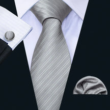 Conjunto Gravata Listrada Invoux NVX142 Cinza