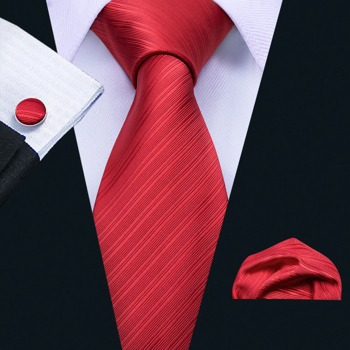 Conjunto Gravata Listrada Invoux NVX142 Vermelho