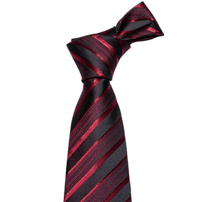 Conjunto Gravata Listrada Invoux NVX142 Vermelho e Preto 2