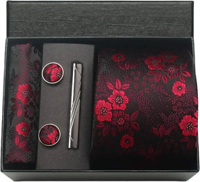 Conjunto Gravata de Seda Estampada Invoux NVX150 1234567891234567
