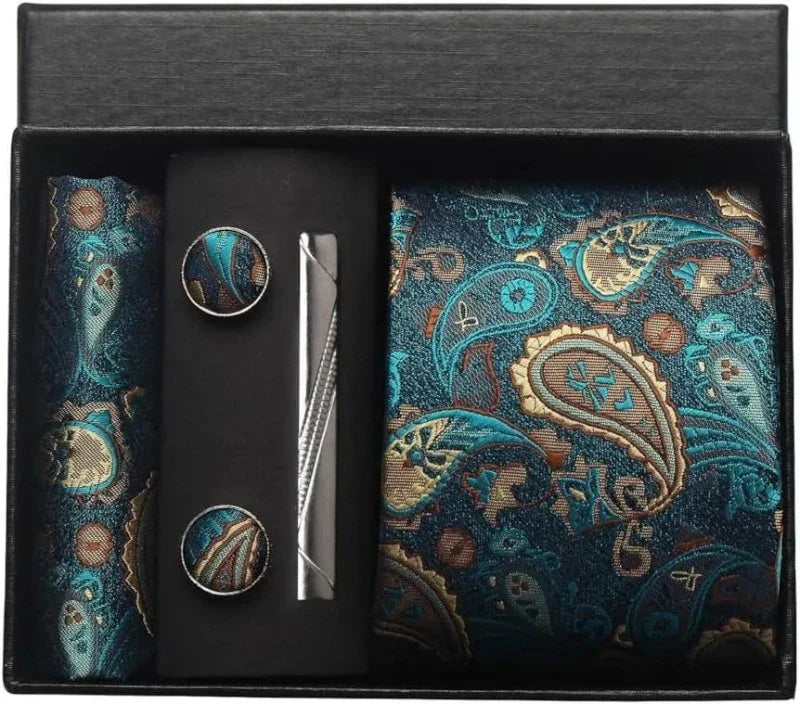 Conjunto Gravata de Seda Estampada Invoux NVX150 123456