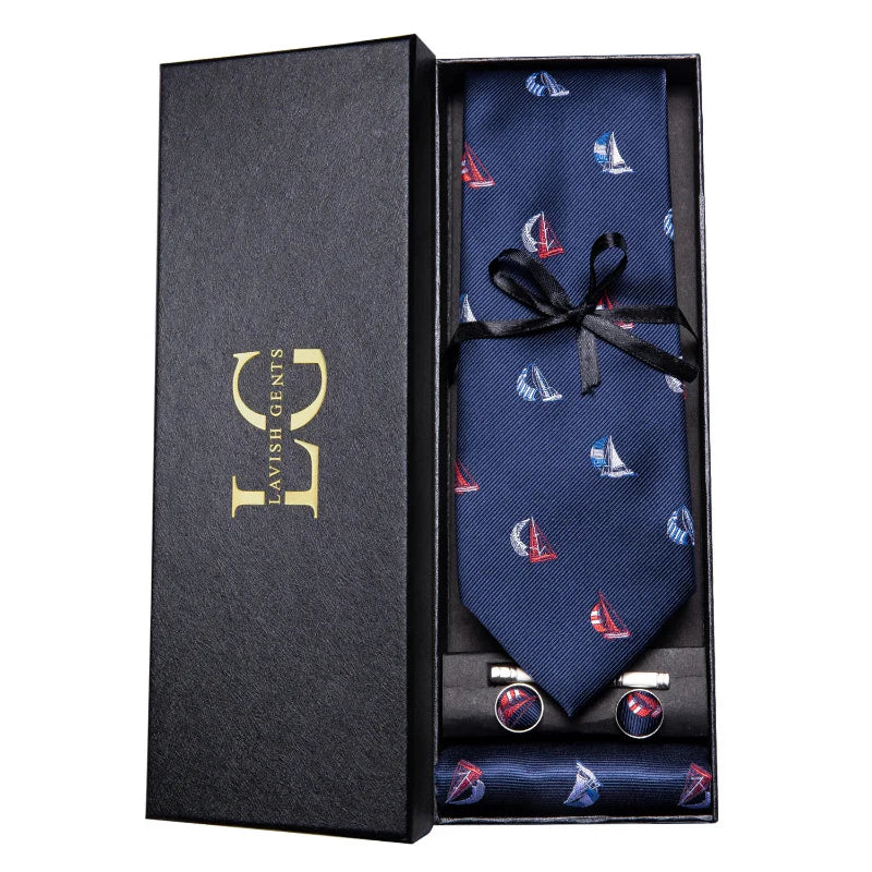 Conjunto Gravata de Seda Estampada Invoux NVX153 12345678912345678912345678