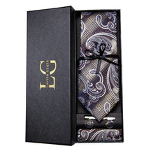 Conjunto Gravata de Seda Estampada Invoux NVX153 1234567891234567891234567