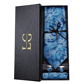 Conjunto Gravata de Seda Estampada Invoux NVX153 12345678912345678912345